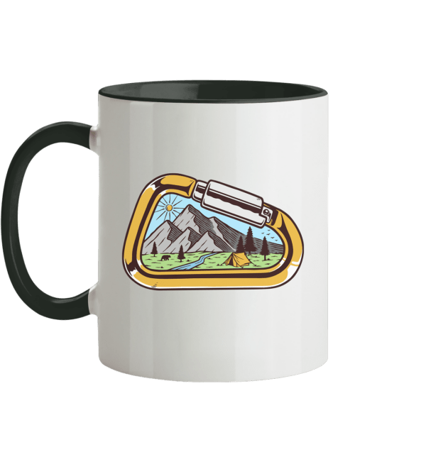 Karabiner - Berge - Tasse zweifarbig - Image 2