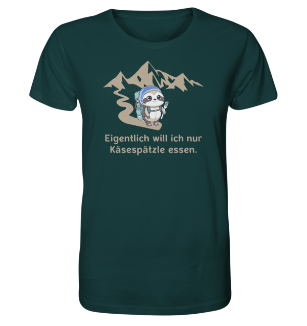 Eigentlich will ich nur Käsespätzle essen. - Organic Shirt - Image 3