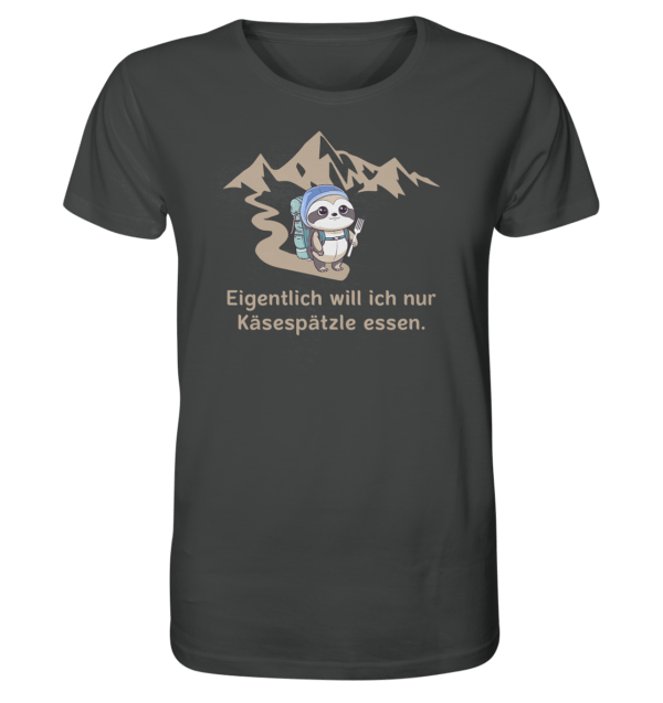 Eigentlich will ich nur Käsespätzle essen. - Organic Shirt